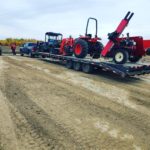 farm fencing equipment - tractor and post pounder