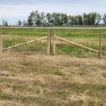 barbed wire fence farm