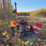 working on a custom farm fence for Livestock , Cattle and Deer